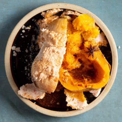 Salt-baked butternut