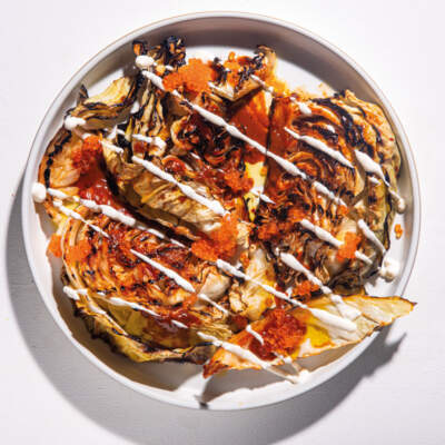 Grilled BBQ cabbage