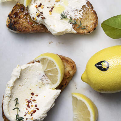 Lemony whipped feta