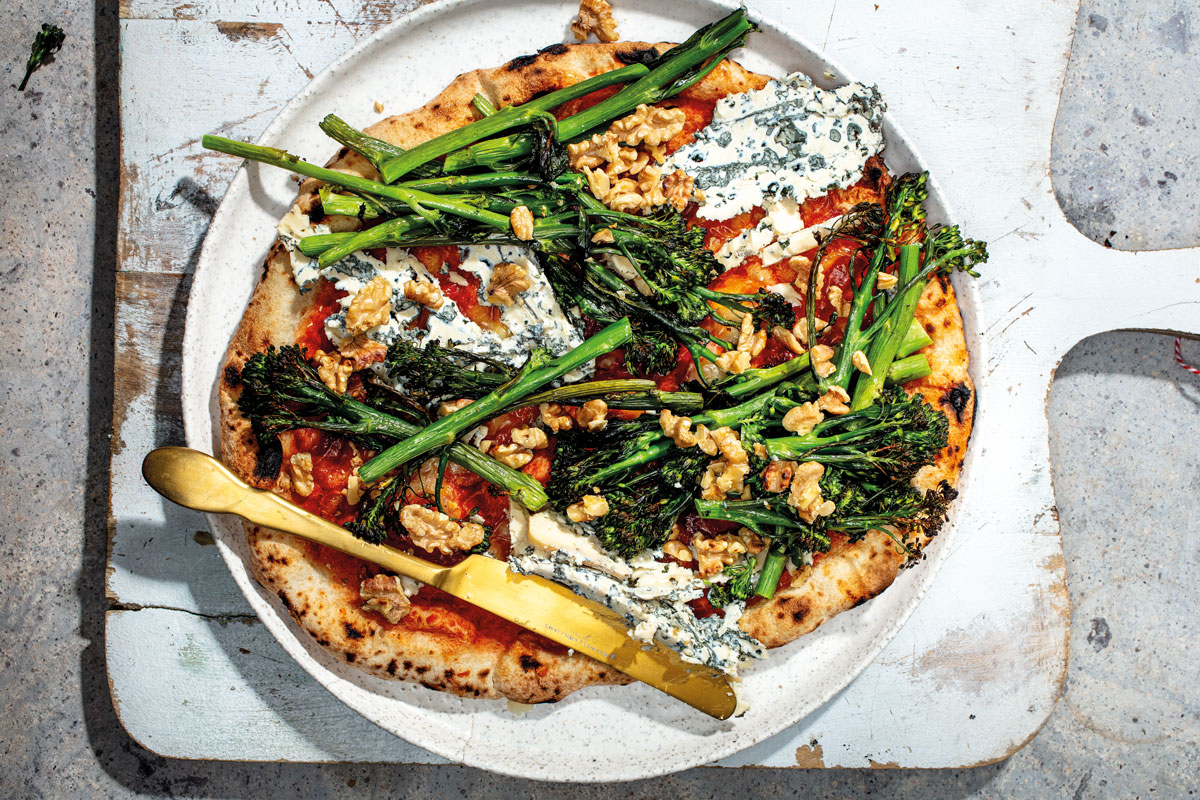 Broccoli pizza