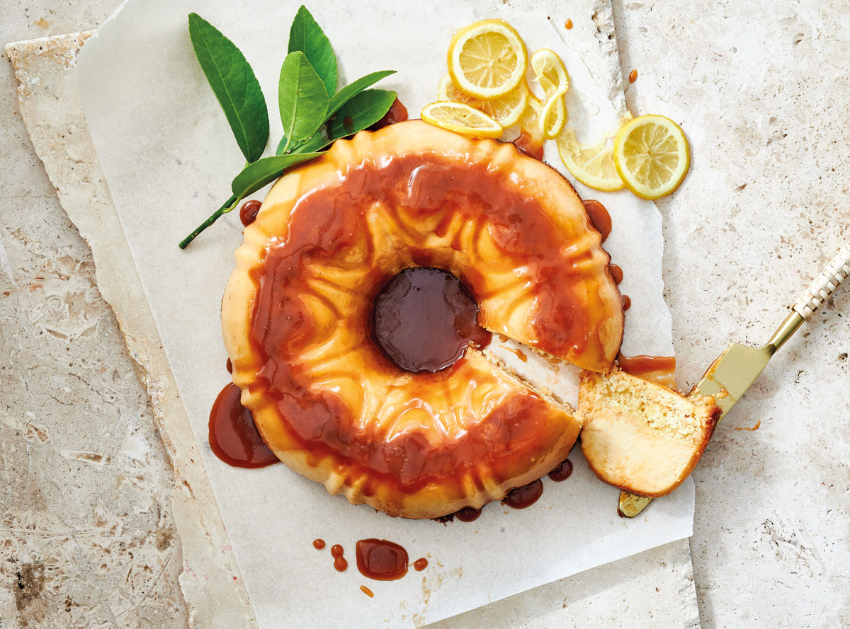 IMPOSSIBLE CITRUS FLAN CAKE