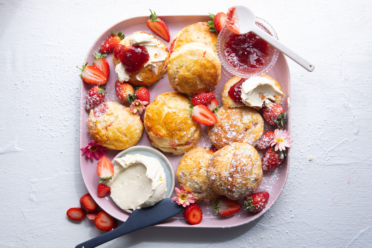 Strawberry scones