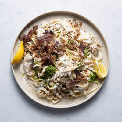 Creamy biltong pasta