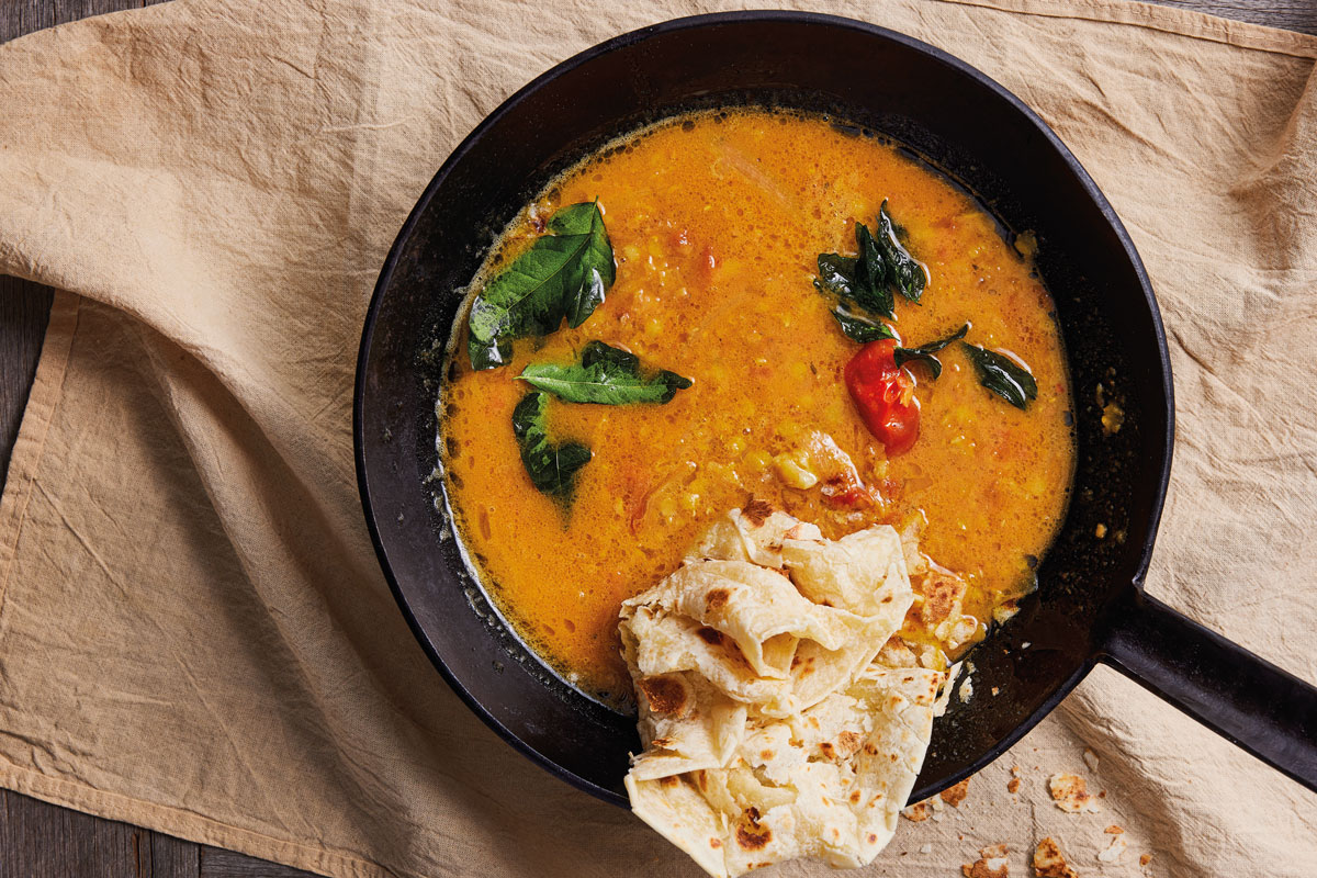 Tomato-and-dhal soup