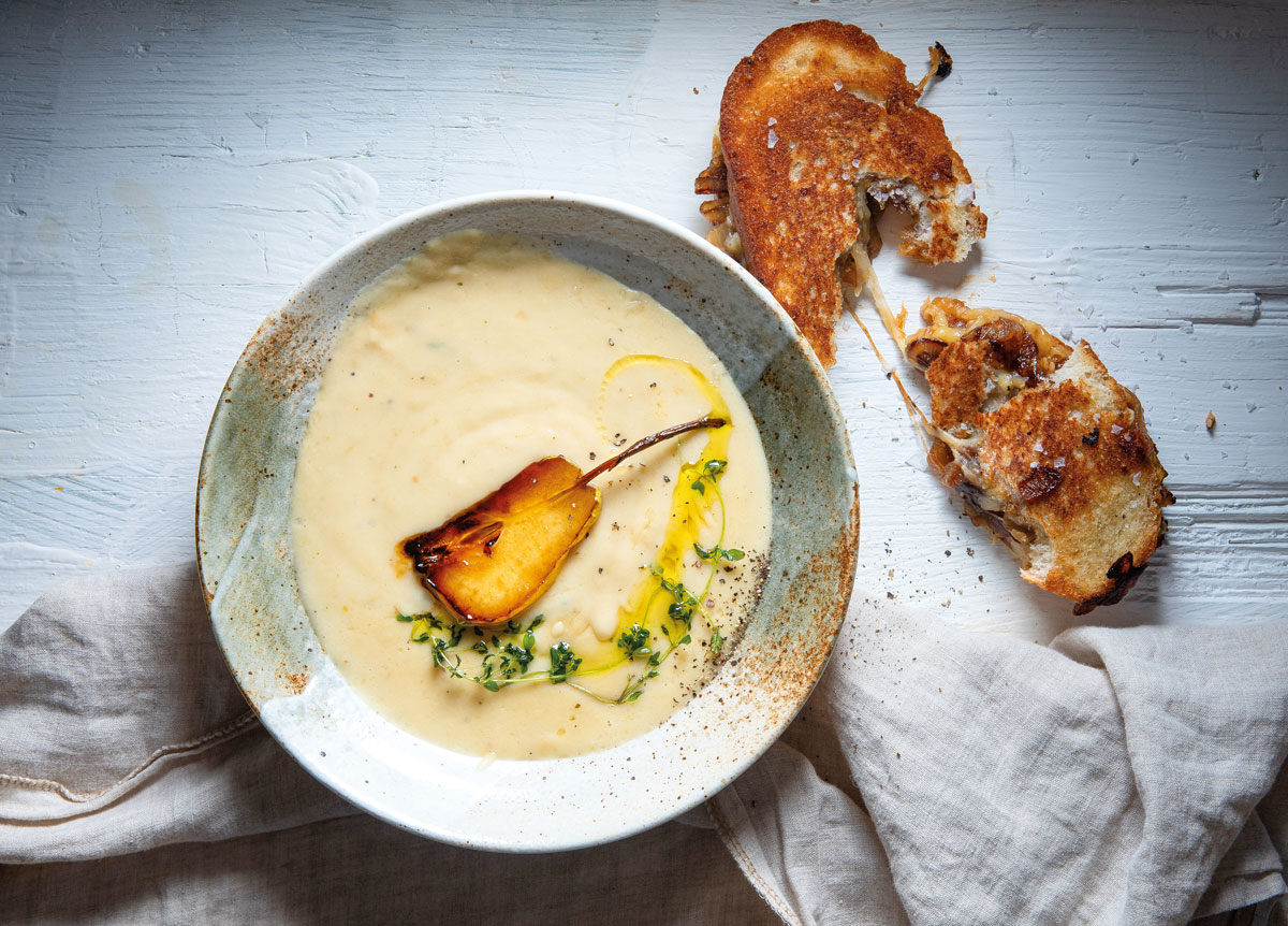 Potato-and-pear soup