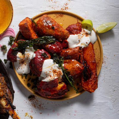 Harissa sweet potatoes