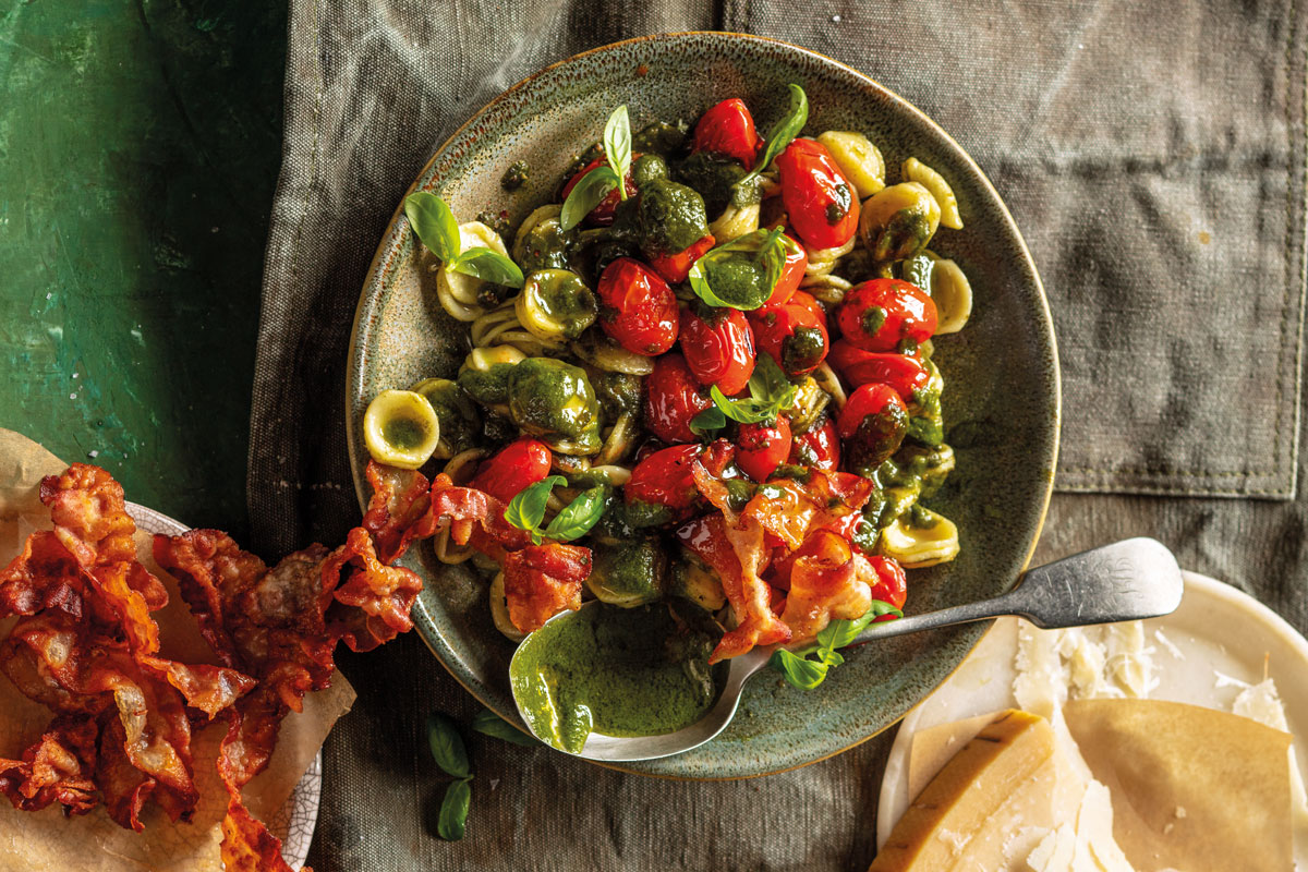 Tomato-and-basil orecchiette