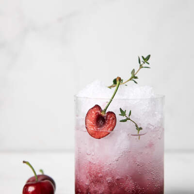 Cherry mocktails