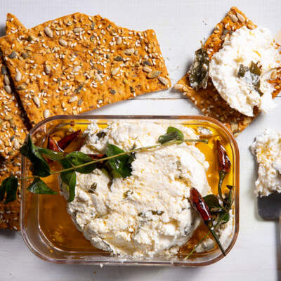 Curry leaf ricotta