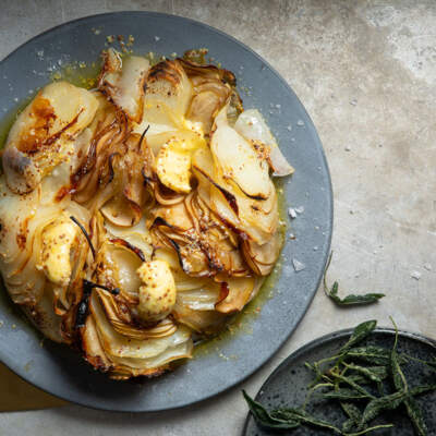 Potato-and-pear galette