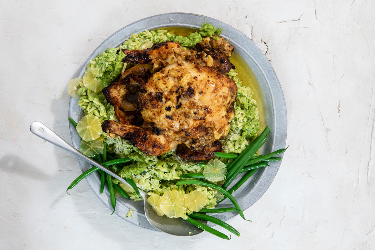 Preserved lemon roast chicken