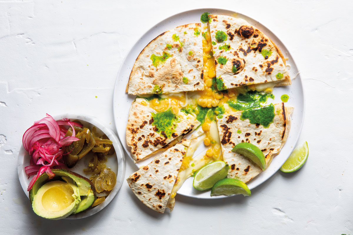 CREAMY CHEESEAND- CORN QUESADILLA