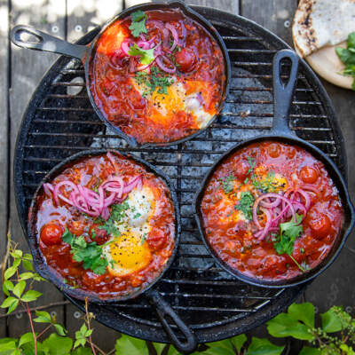 Campfire mini soffrito shakshuka skillets