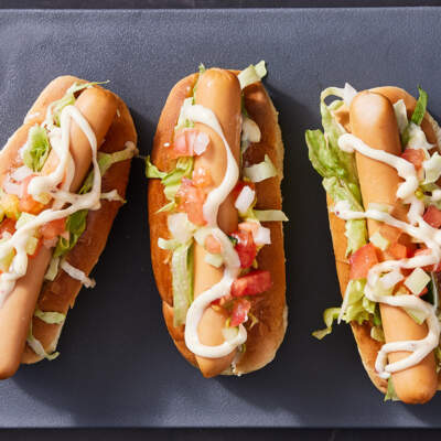 Taco-style hot dog