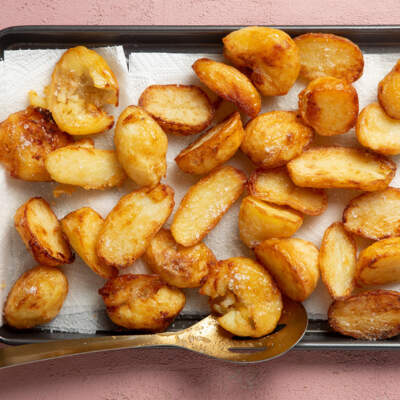 Roast potatoes two ways