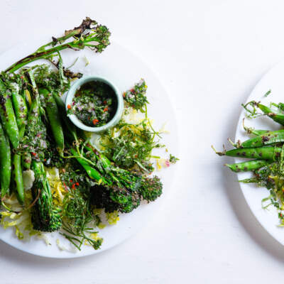 Broccoli and sugar snap salad