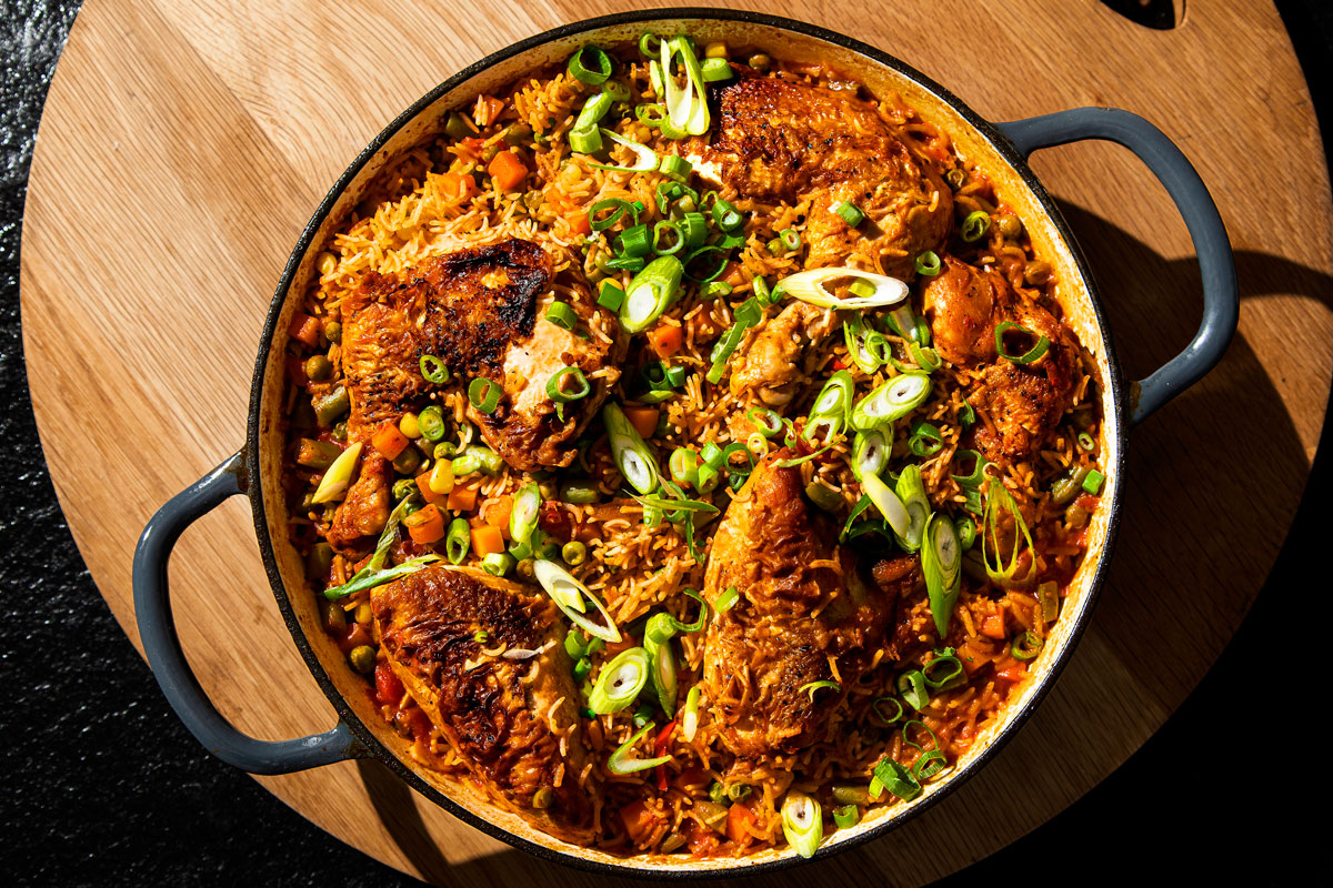 One-pot chicken and rice