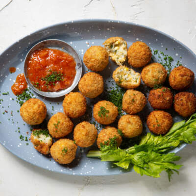 Spicy potato-and-cheese balls