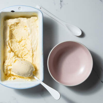 No-churn granadilla ice cream