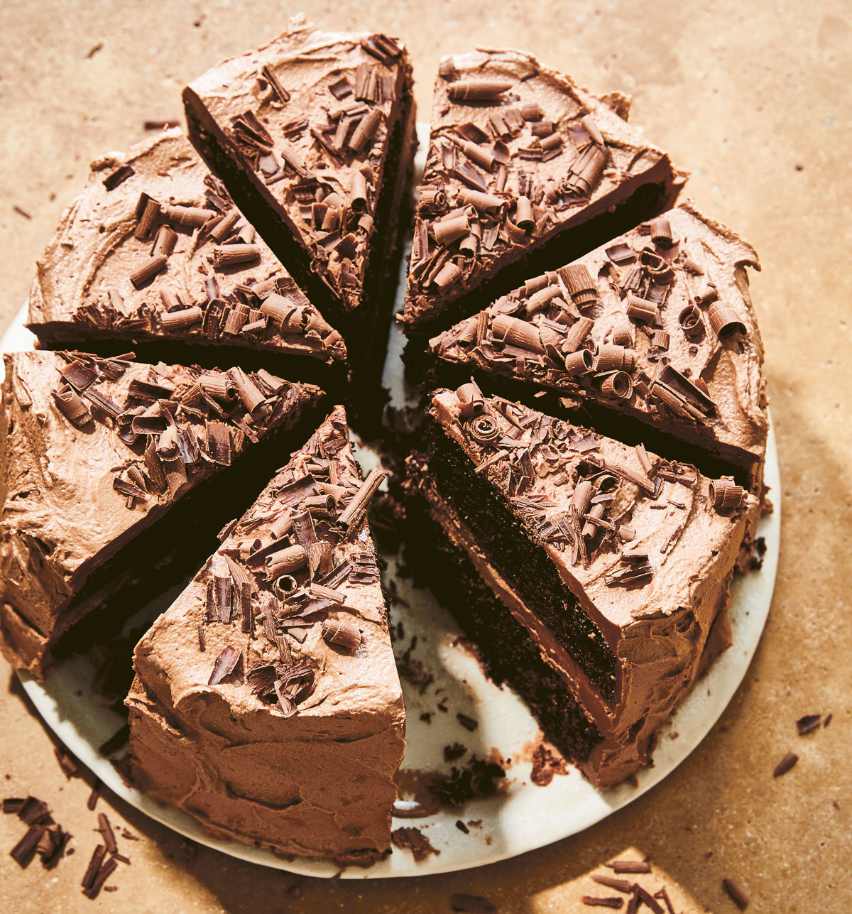 chocolate fudge cake with malted buttercream