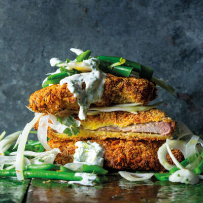 Air-fryer crumbed lamb