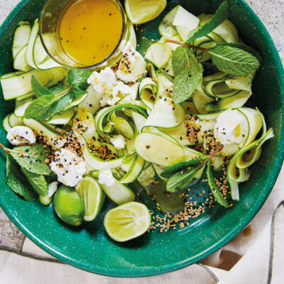 Quick baby marrow salad