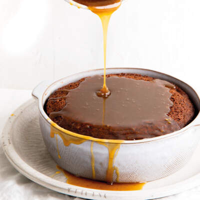 Sticky toffee ginger pudding