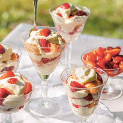 Strawberry tiramisu with Marsala