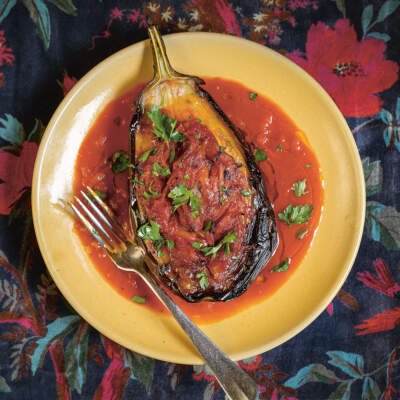 Turkish brinjal in tomato sauce