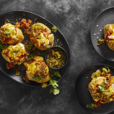 Baked loaded potatoes