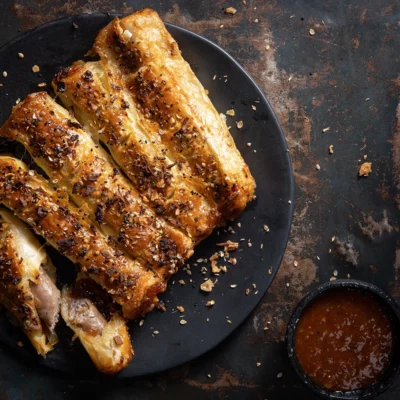 Air-fryer sausage rolls