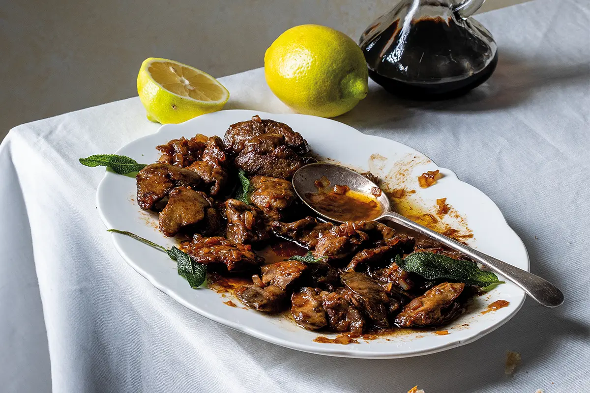 Buttery Balsamic chicken livers