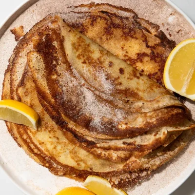 Pancakes with cinnamon sugar