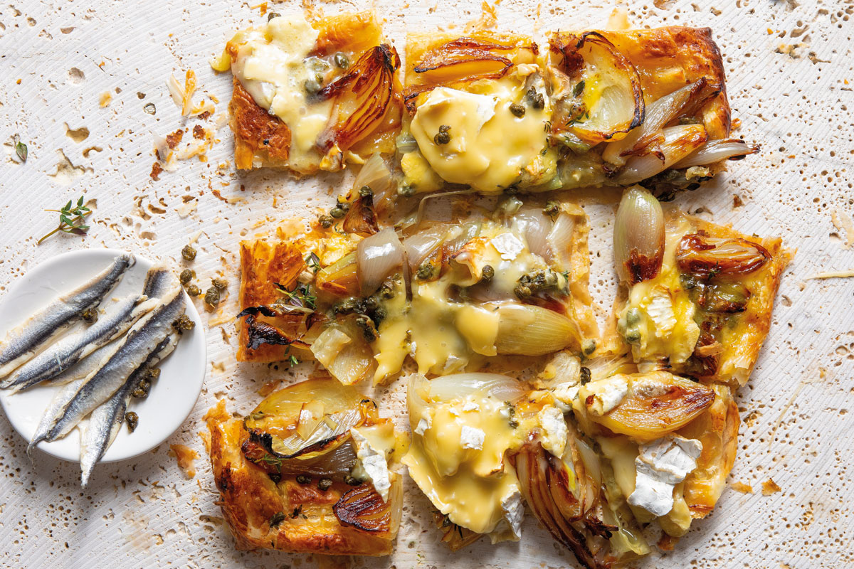 5-ingredient caramelised onion tart