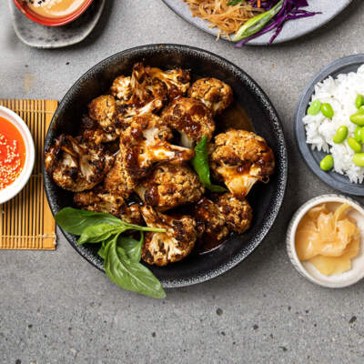 Grilled Korean BBQ cauliflower