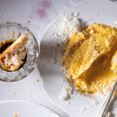 Two-cheese polenta