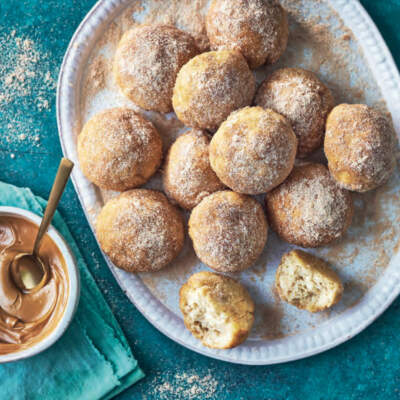 Air-fryer banana doughnut bites