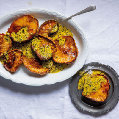 Baked celeriac