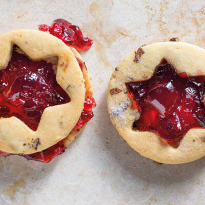 Cranberry-and-strawberry biscuits