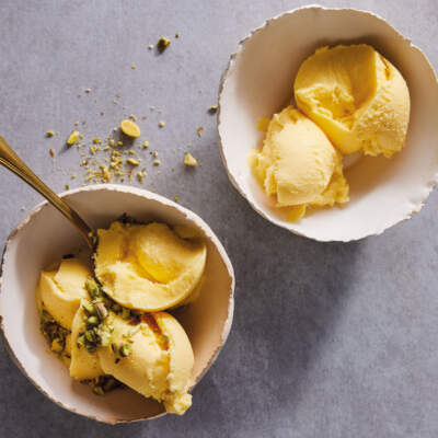 Five-minute mango-and-lime kulfi