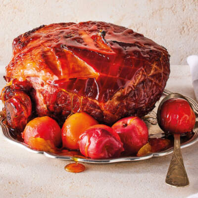 Nectarine roast gammon