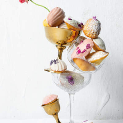 White chocolate madeleines