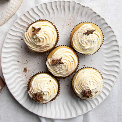 Rooibos chai caramel cupcakes