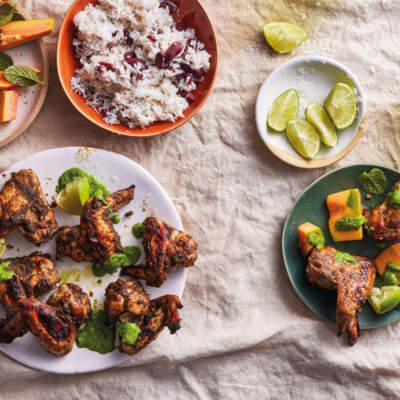 Air-fryer jerk chicken wings