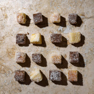 Cheat’s lamingtons and snowballs