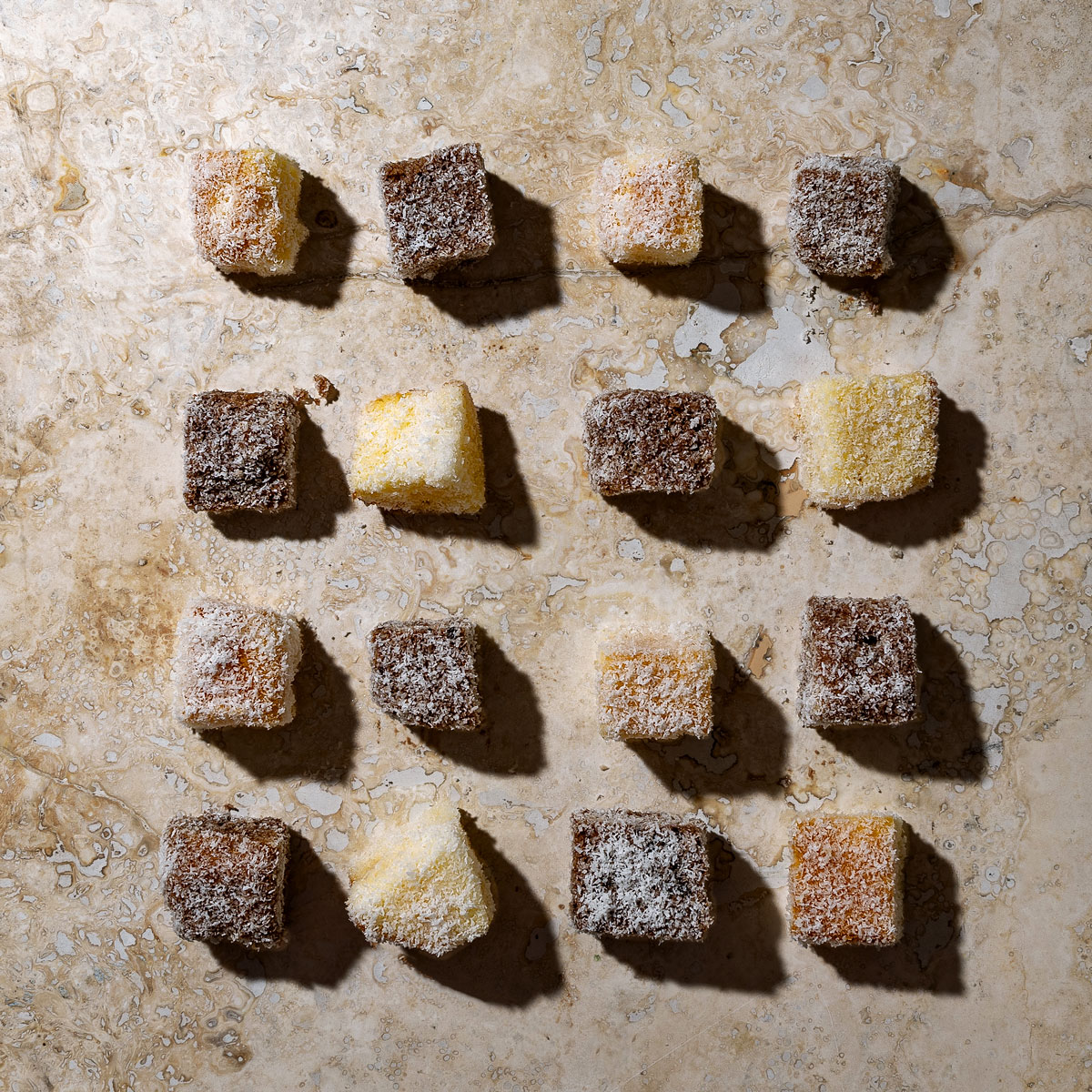 Cheat’s lamingtons and snowballs