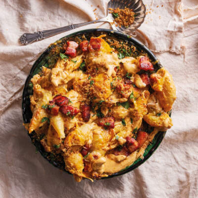 Creamy bacon mac and cheese