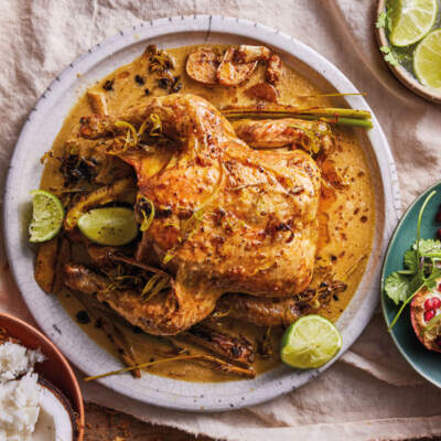 Laksa roast chicken