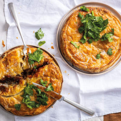 Slow-roasted lamb shoulder pie