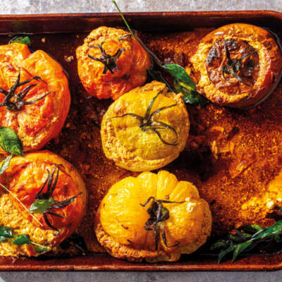 Stuffed roast tomatoes
